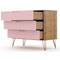 Manhattan Comfort Rockefeller Dresser, Nature and Rose Pink 103GMC6 - alternate 6